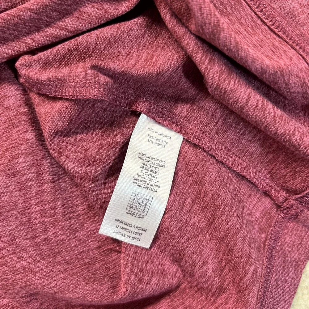 Holderness & Bourne Mens Hideaway Hoodie Pullover Maroon Heather Performance L - Picture 4 of 10